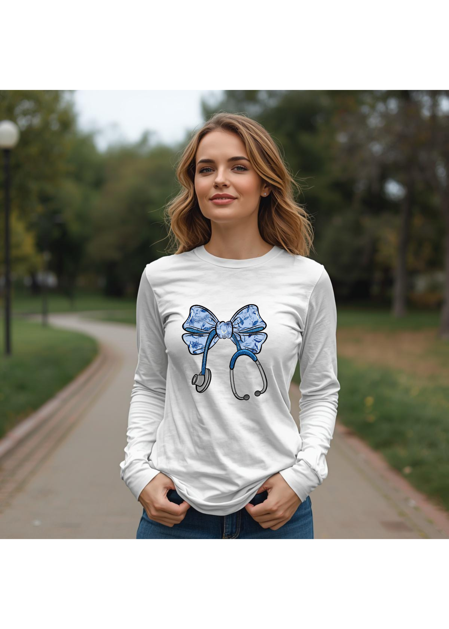 Coquette Nurse Bow Graphic