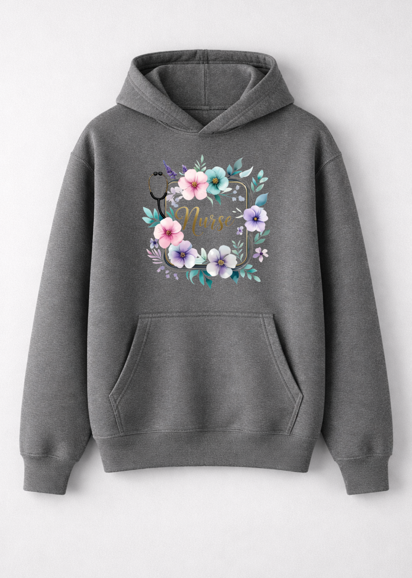 Floral Grace Nurse Graphic