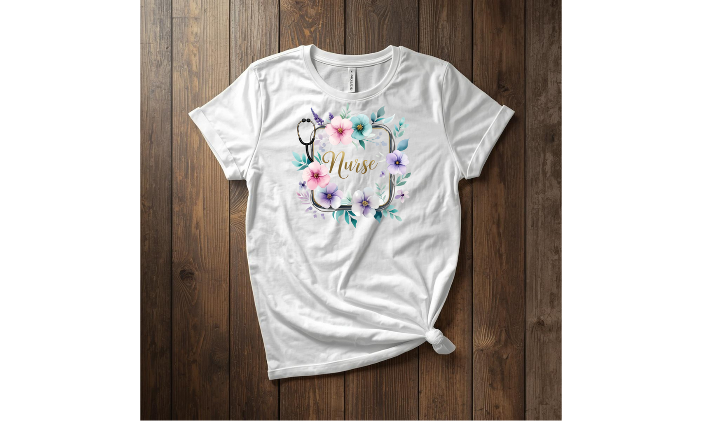 Floral Grace Nurse Graphic