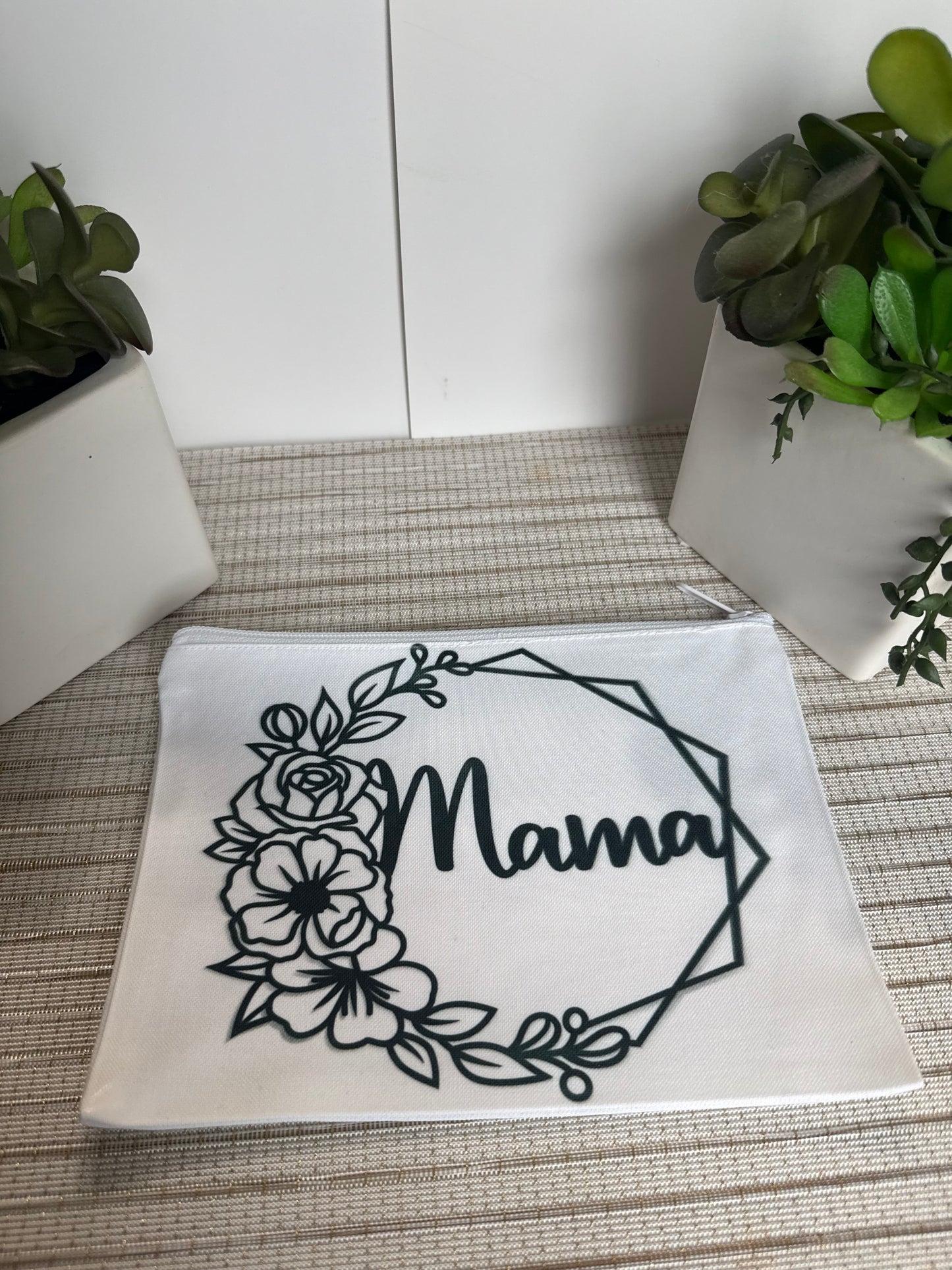 Elegant Floral Mama Makeup Bag