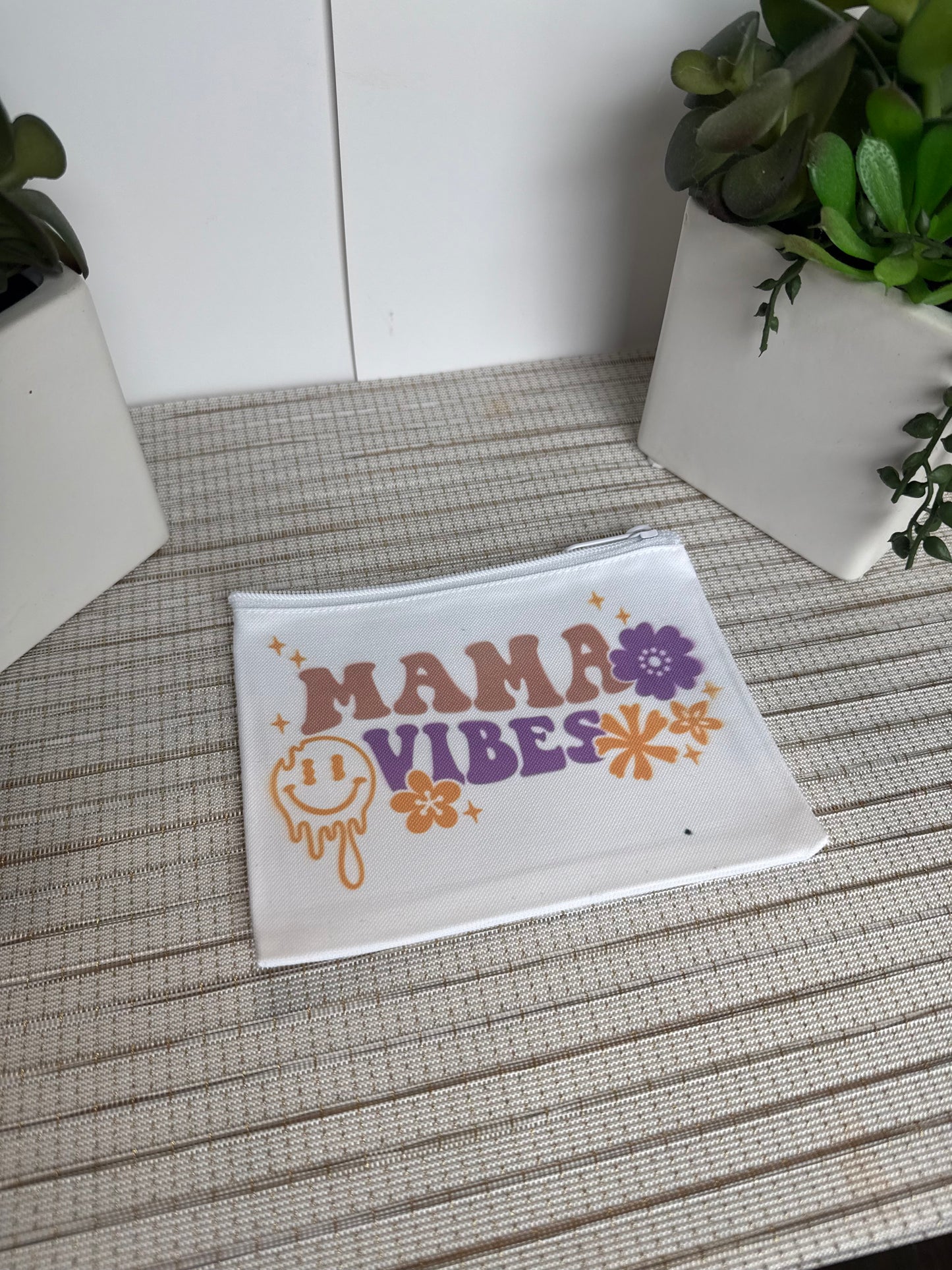 Mama Vibes Cosmetic & Makeup Bag