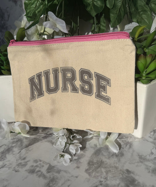 NURSE Canvas Makeup & Essentials Bag