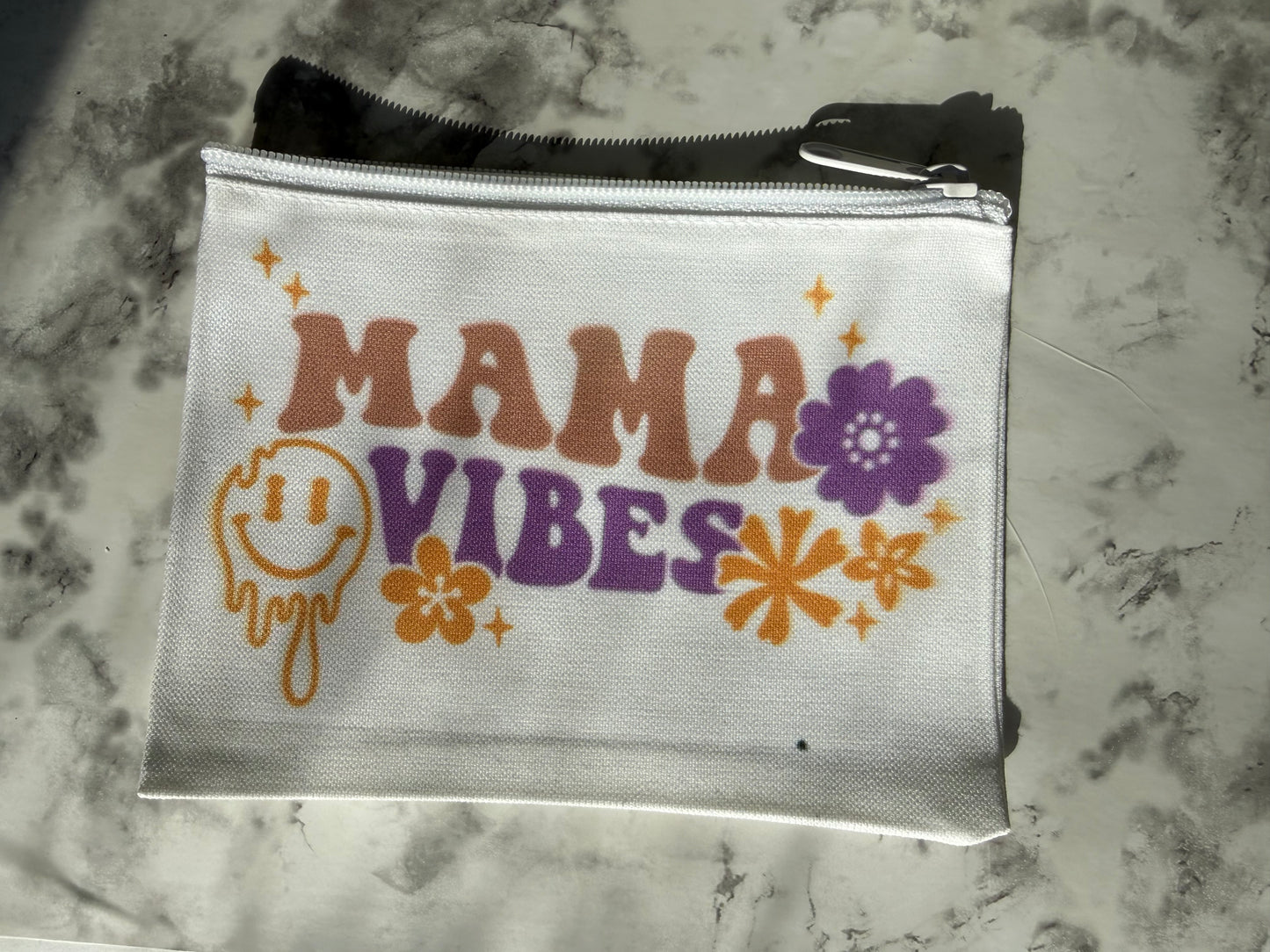 Mama Vibes Cosmetic & Makeup Bag