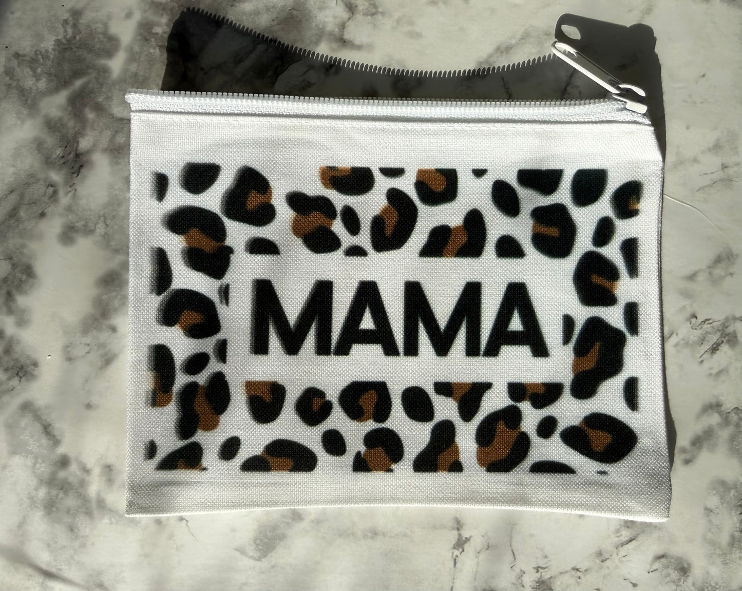Mama Leopard print Makeup Bag